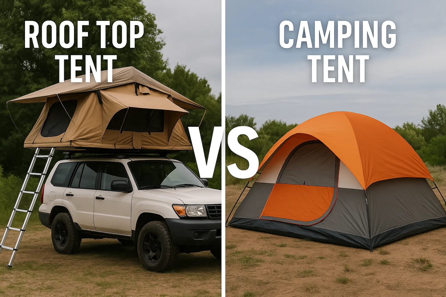 Roof Top Tent vs Camping Tent
