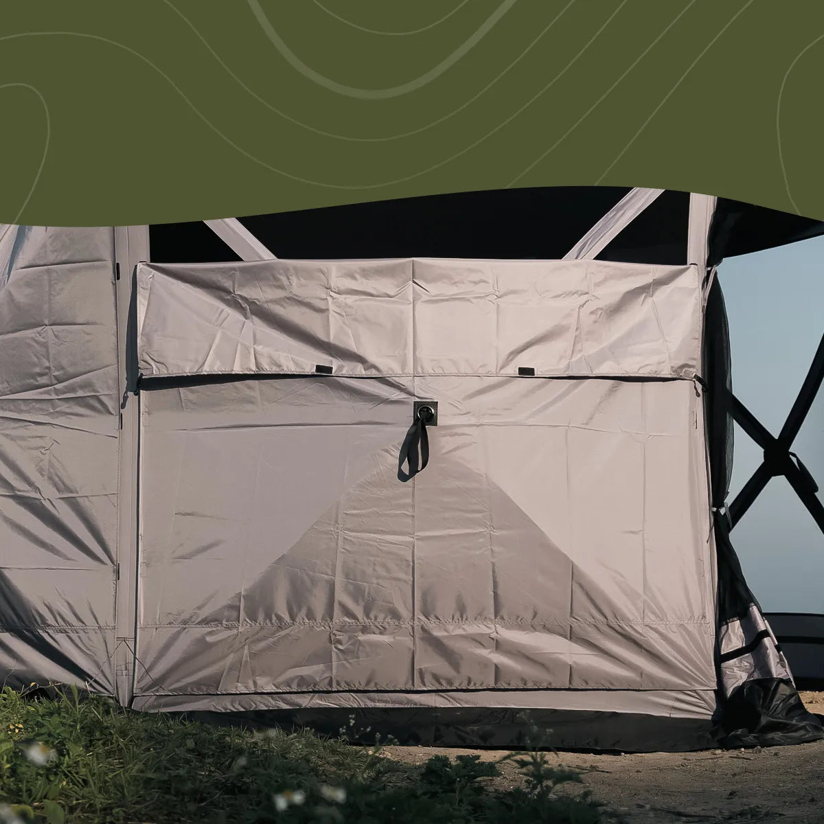 MARK&LONA G.O.D Hybrid Wind シェル トップ Wind Panel for Hub Screen House 600 | Weather Protection | Wild Land