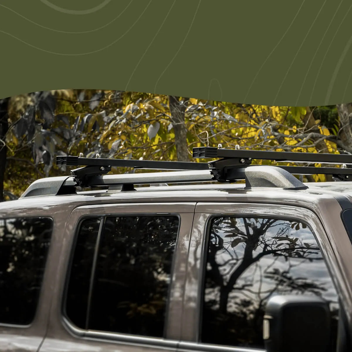 Separable roof rack system by Wild Land for SUVs and cars