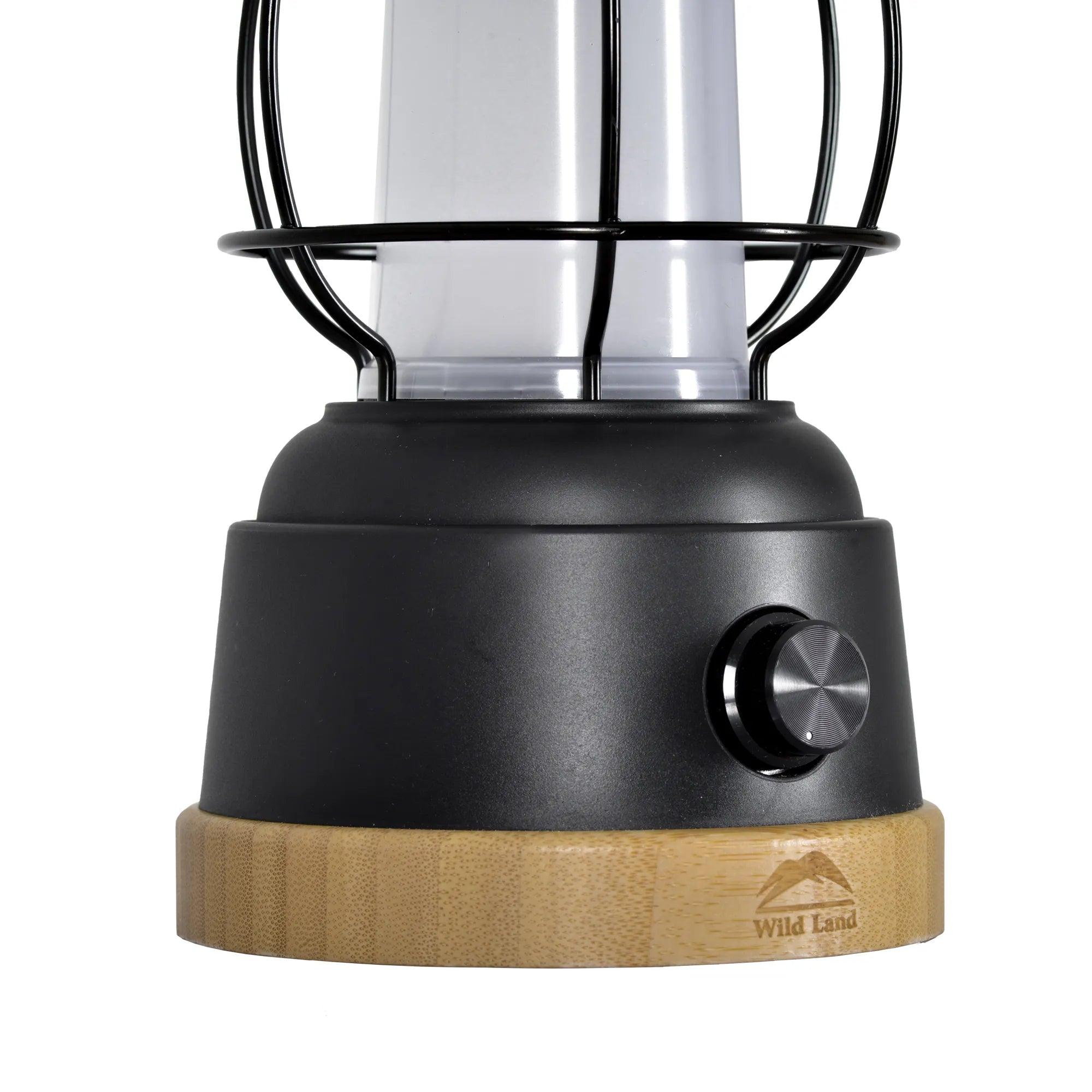 Durable metal handle and waterproof charging port of Knight SE outdoor light