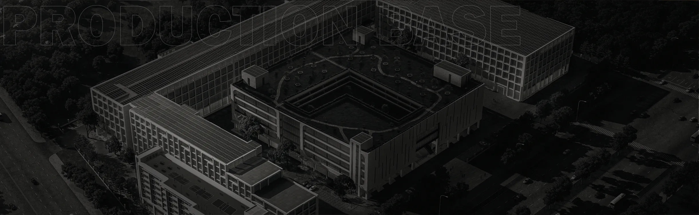 Wild Land factory aerial view