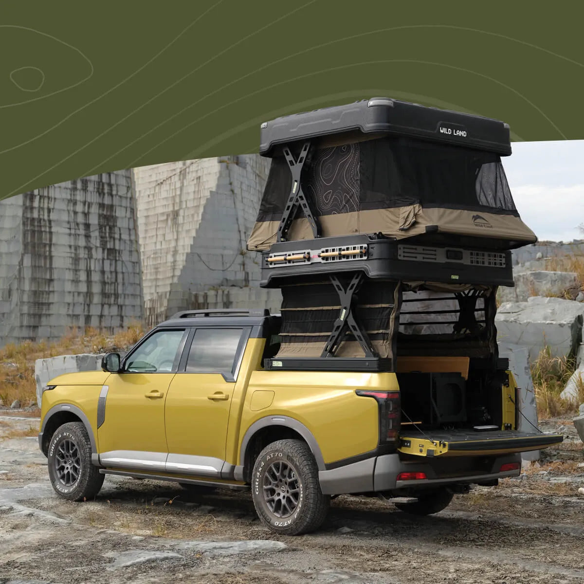 wingman of the road zelt Wingman X Automatic Roof Tent & Pickup Truck Tent