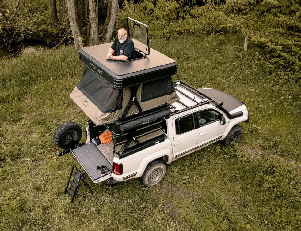 Wildland Wingman Automatic Hard Shell Roof Top Tent for Pickup