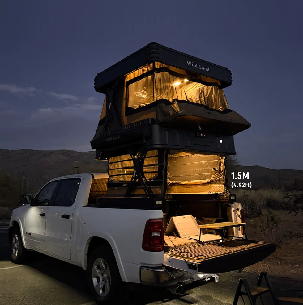 Wildland Wingman Automatic Hard Shell Roof Top Tent for Pickup