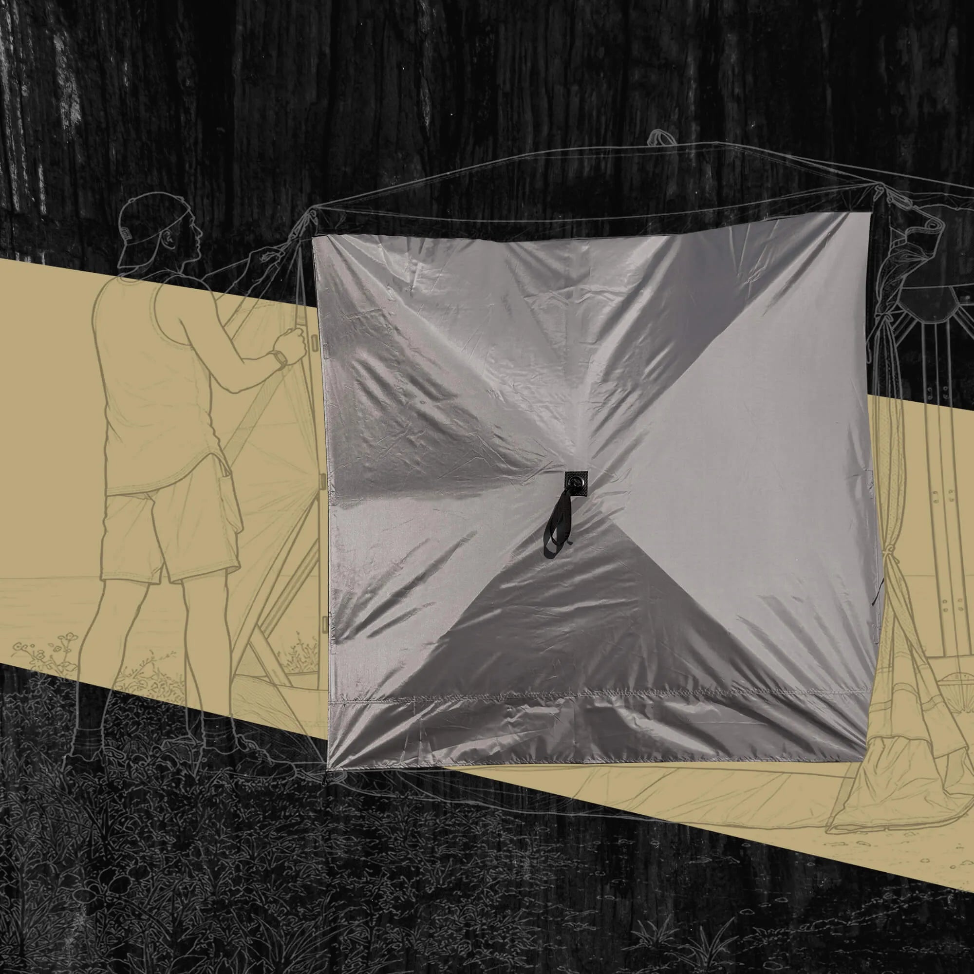 Hub Screen house 400 XL Wind Panel