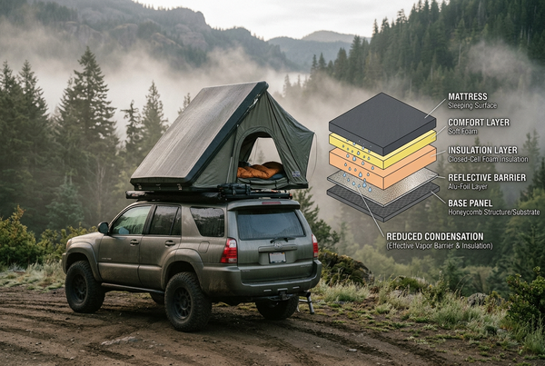 Can Foam and Foil Under a Rooftop Tent Mattress Reduce Condensation?