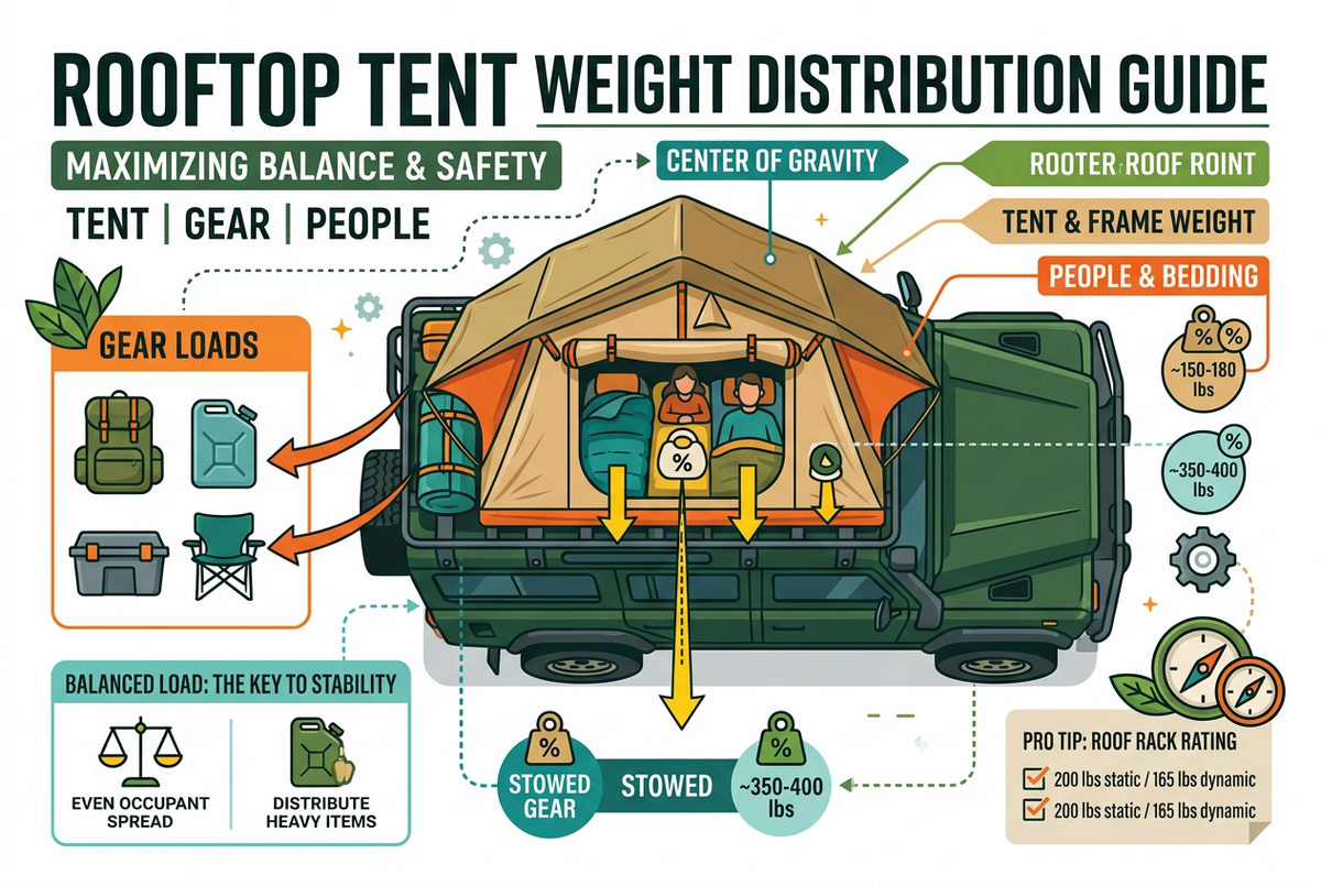 Does a Roof Bar Weight Limit Include People in a Rooftop Tent?