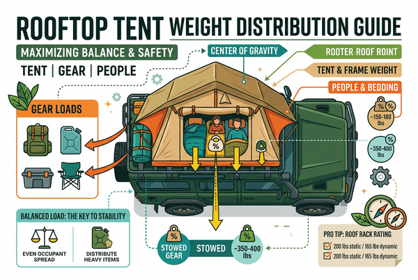 Does a Roof Bar Weight Limit Include People in a Rooftop Tent?