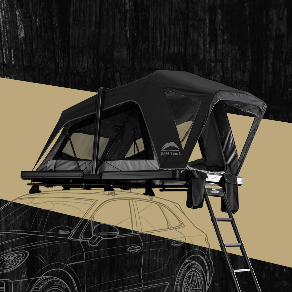 OrthFrame – Compact Hard Shell Aluminum Roof Top Tent