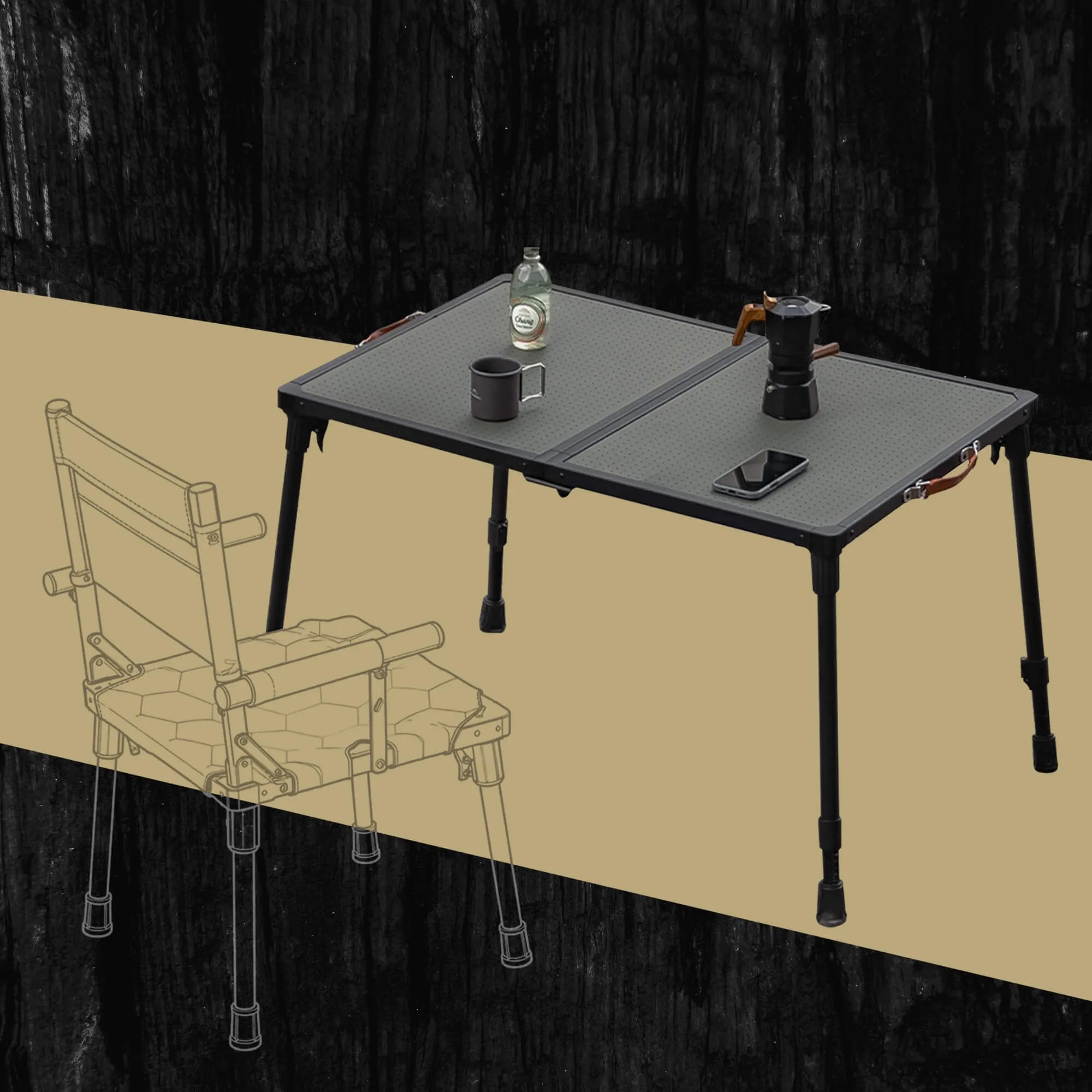 MTS-C Table | Classic Aluminum Folding Camping Table | Wild Land