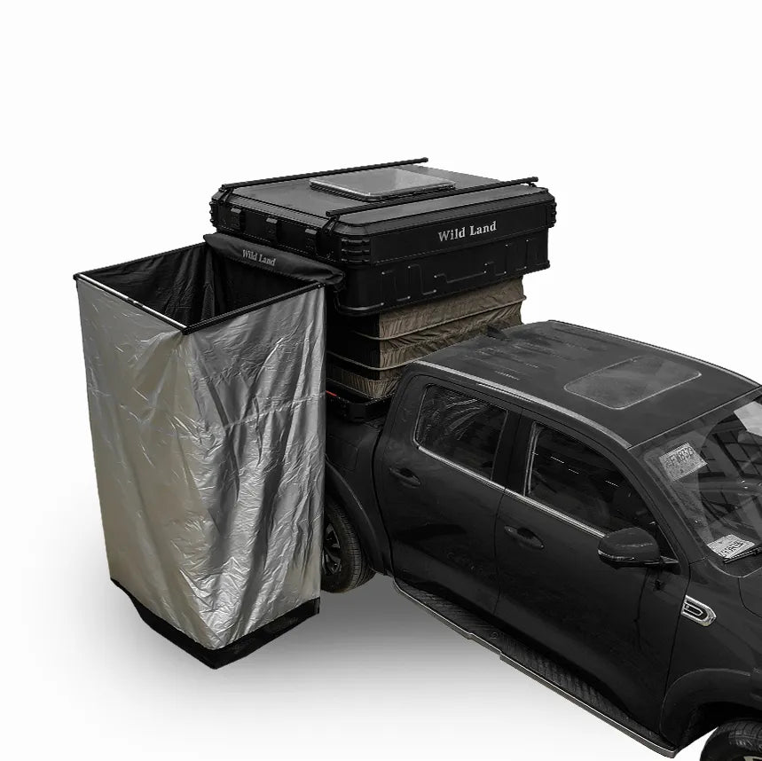 Wild Land Wingmen Roof Top Tent Bathing shed