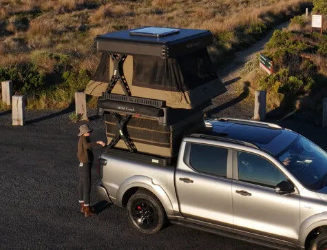 Wildland Wingman Automatic Hard Shell Roof Top Tent for Pickup