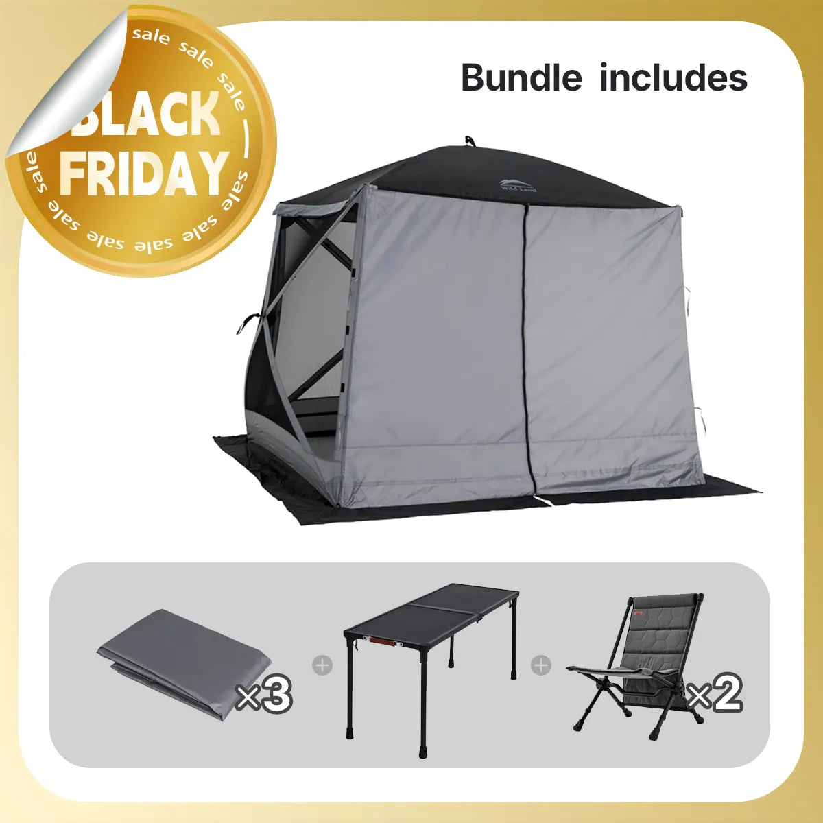 Hub Screen house 400 XL Camping Kit